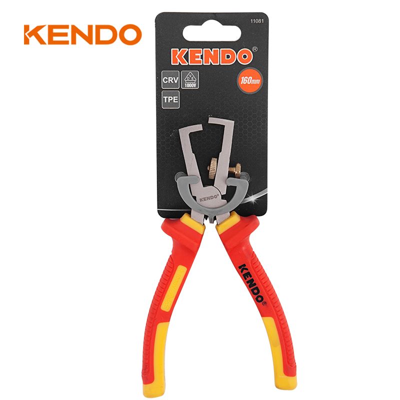 1000V Insulated Nickel Iron Plated Wire Stripping Plier VDE Wire Stripper