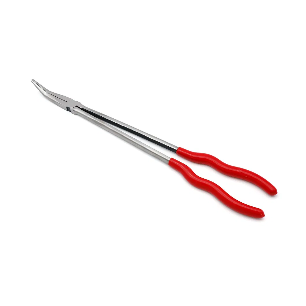 11", 16", Made of Carbon Steel, with Dipped Handles, Polish, 20 Degree Long Reach Pliers