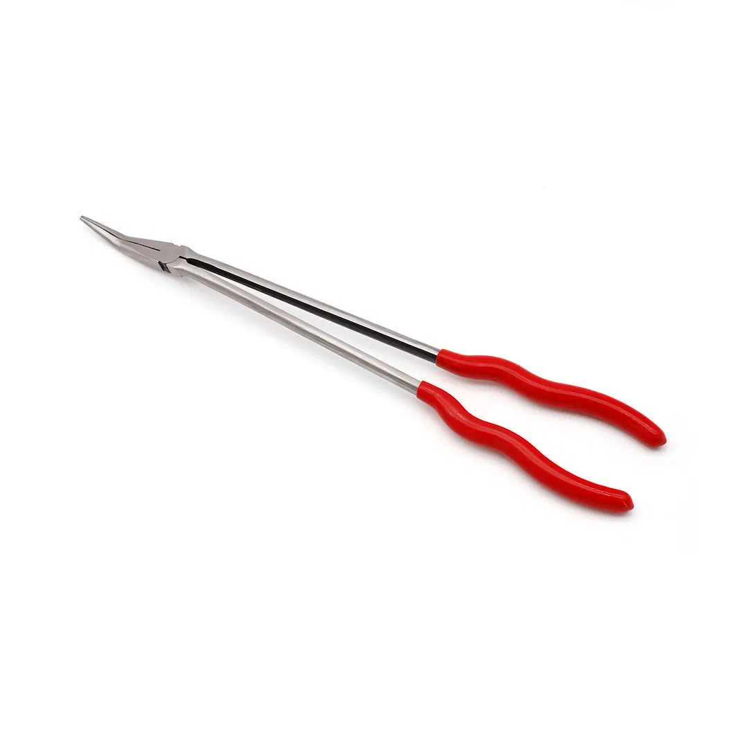 11", 16", Made of Carbon Steel, with Dipped Handles, Polish, 20 Degree Long Reach Pliers