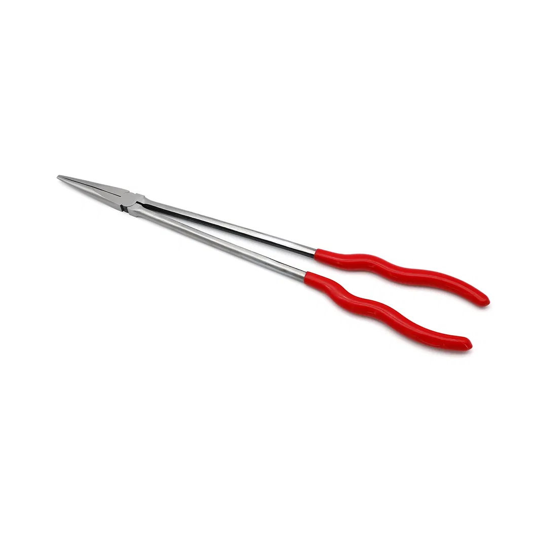 11", 16", Made of Carbon Steel, with Dipped Handles, Polish, 20 Degree Long Reach Pliers