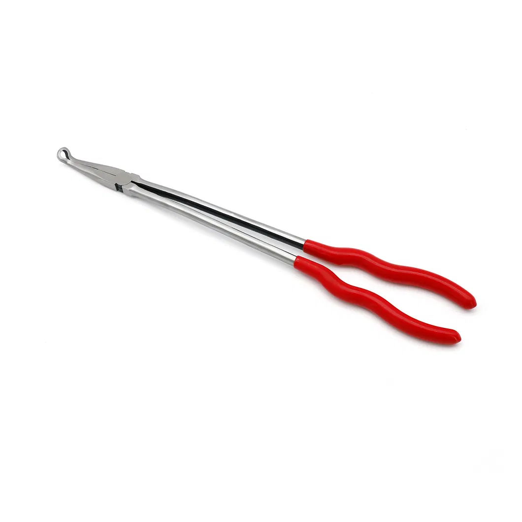 11", 16", Made of Carbon Steel, with Dipped Handles, Polish, 20 Degree Long Reach Pliers