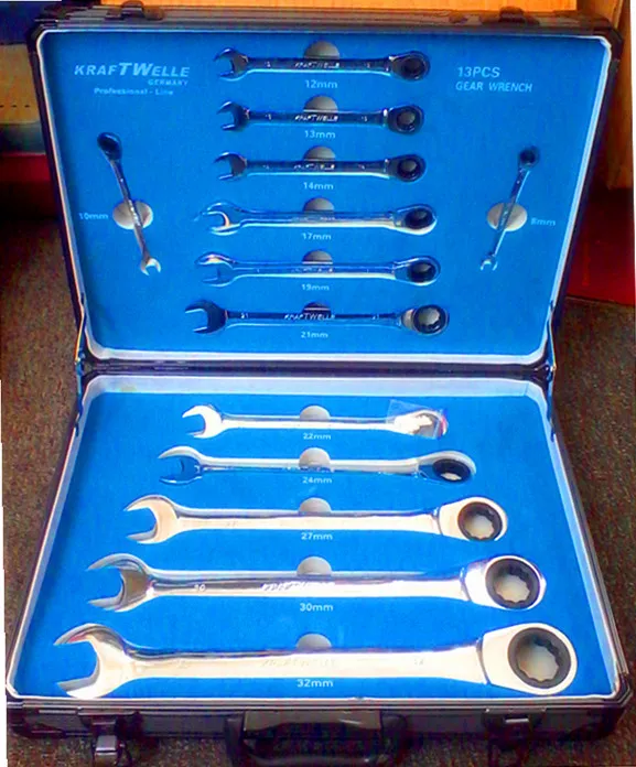 13PCS High Quality Flexible Gear Wrench Set