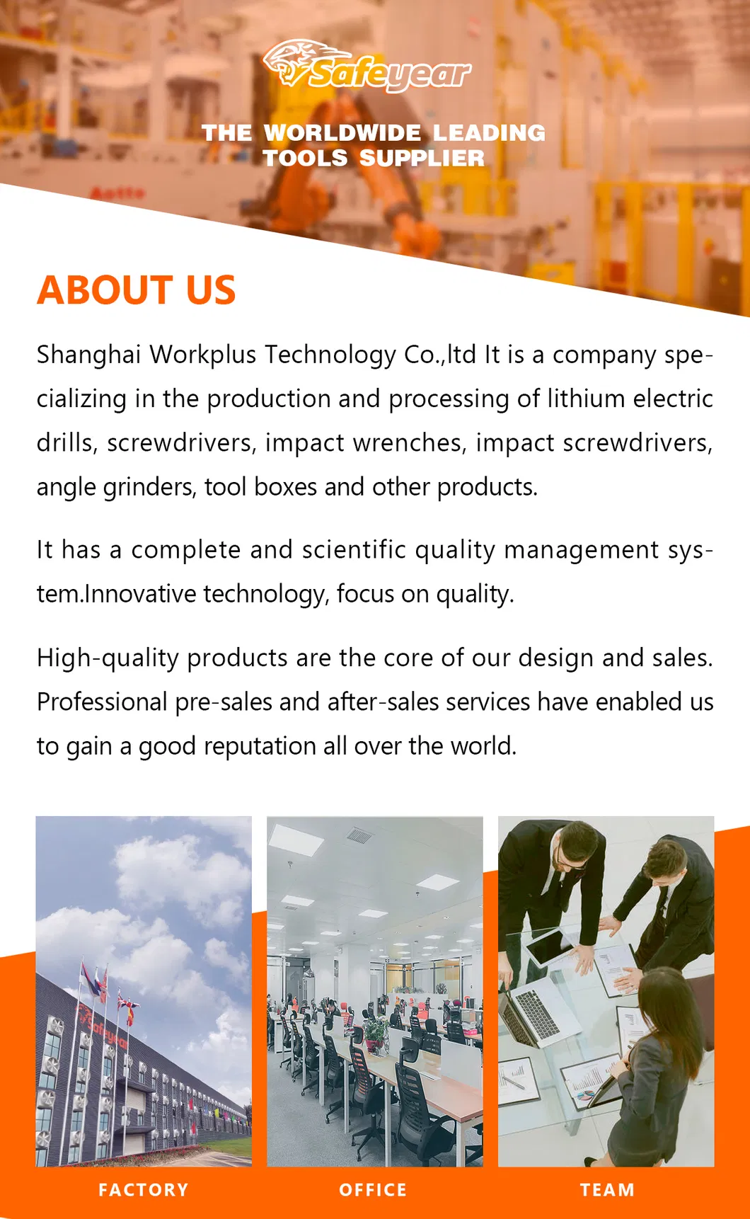 20V 330nm Custom Wholesale Wrench Cordless Impact Hardware Power Tools