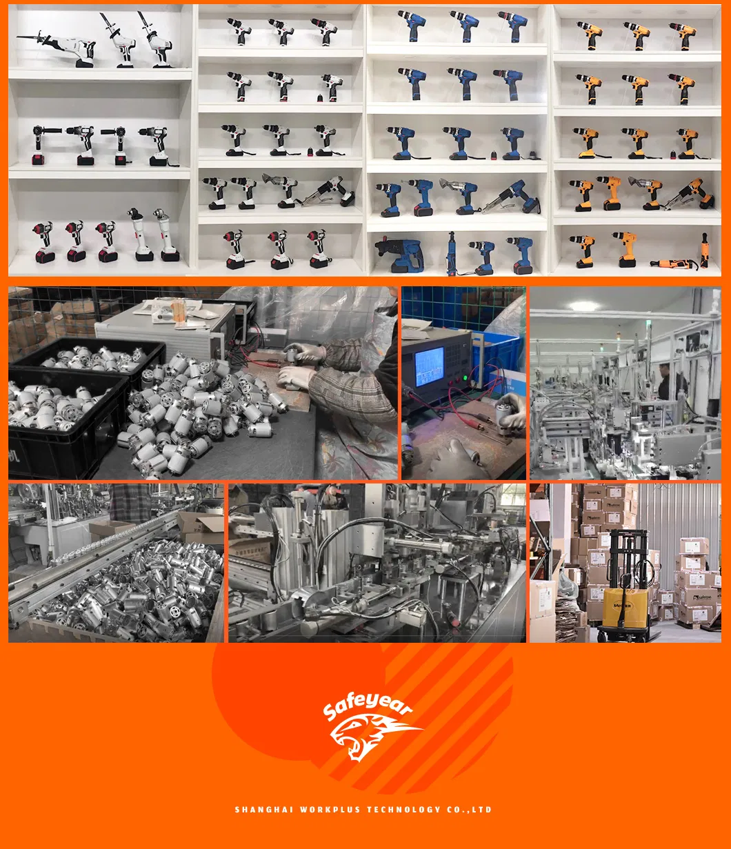 20V 330nm Custom Wholesale Wrench Cordless Impact Hardware Power Tools