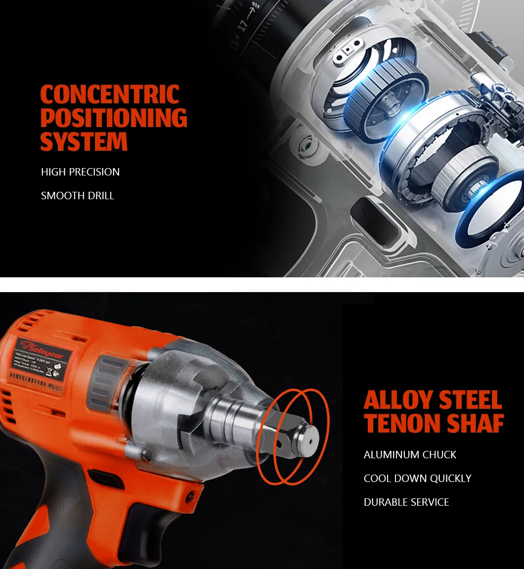 20V 330nm Custom Wholesale Wrench Cordless Impact Hardware Power Tools