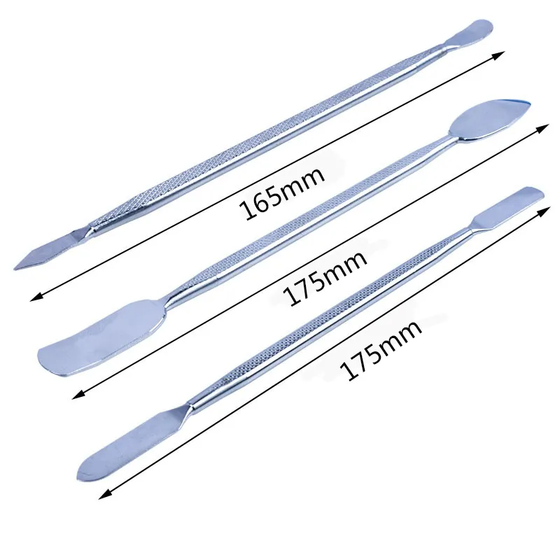 3PCS Metal Crowbar Set Universal Mobile Phone Repair Opening Tool Metal Disassemble Crowbar Metal Steel Pry Phone Hand Tool Set