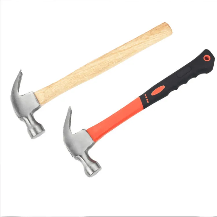 8oz Wood Handle Rubber Mallet Soft-Face Hammer with Bounce Resistant Head Striking Tools