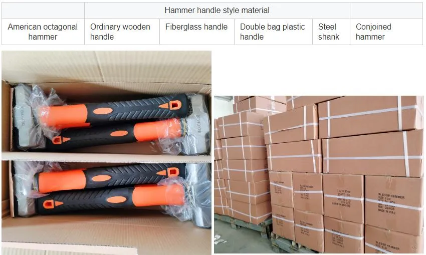 All New Materials TPR Handle 300g Size Industrial Grade Drop Forged #45 Carbon Steels Machinist Hammer