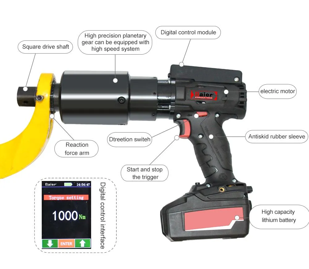 Cordless Torque Wrench Industrial Electric Torque Wrench OEM Manufacture