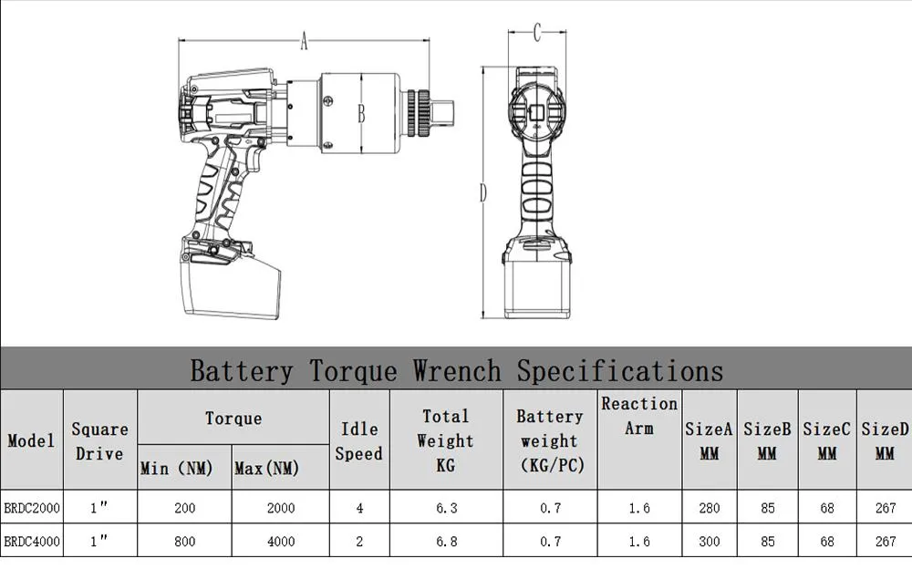 Cordless Torque Wrench Industrial Electric Torque Wrench OEM Manufacture