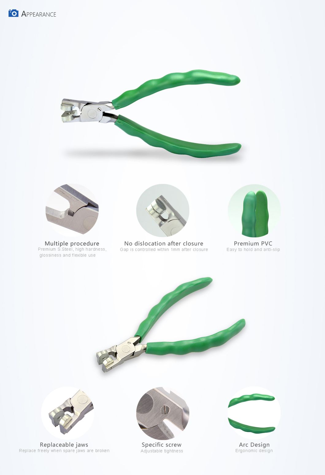 Cutting Lens Optical Pliers 152mm