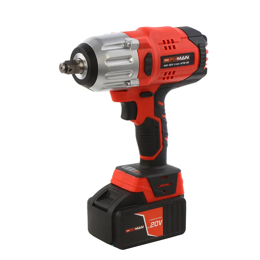 Electric Wrench 600n. M Cordless Brushless Power Impact Wrench Power Tool