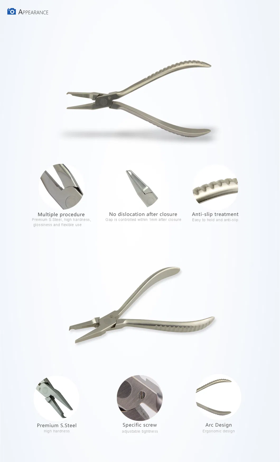 Nose Pads Adjust Pliers 158mm