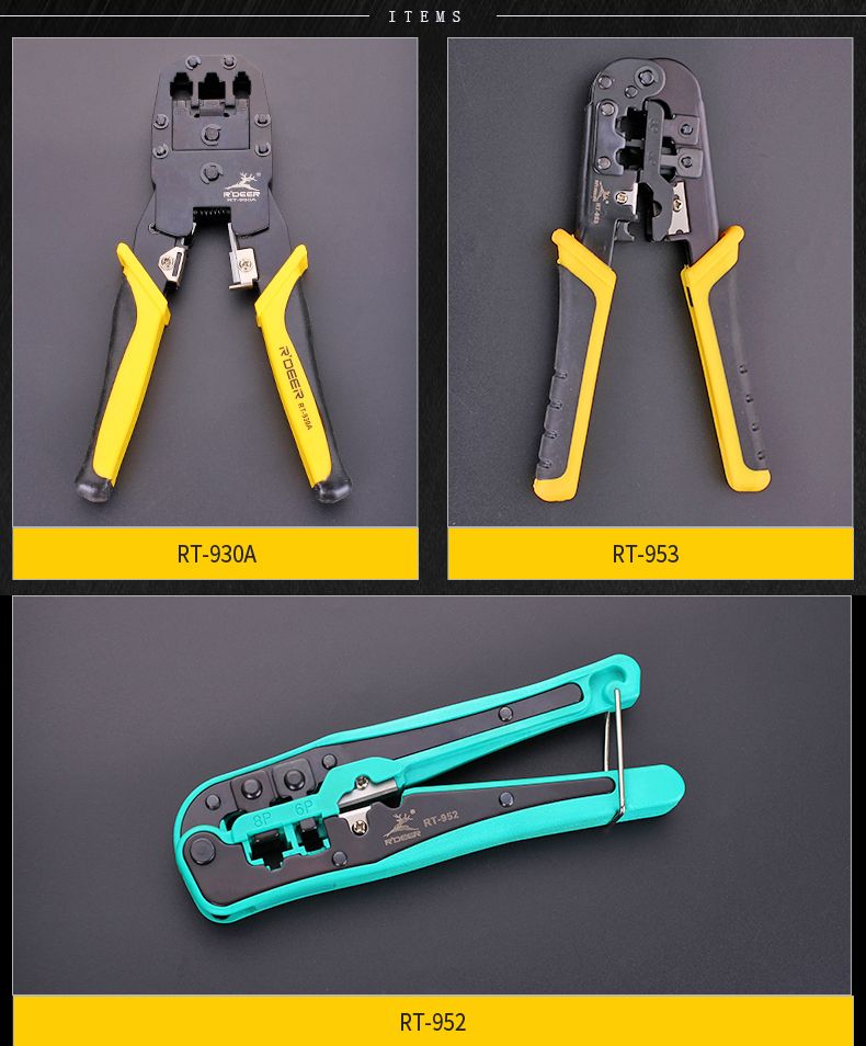 Rdeer Hand Tools 3 Way Crimping Tools